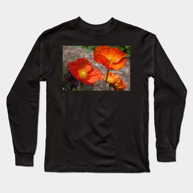 Poppy Long Sleeve T-Shirt by wildmagnolia